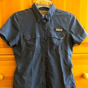Columbia PFG short sleeve button up shirt lightweight